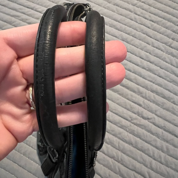 Coach Black & Gray Madison sequin op art Sophia - Picture 6 of 8